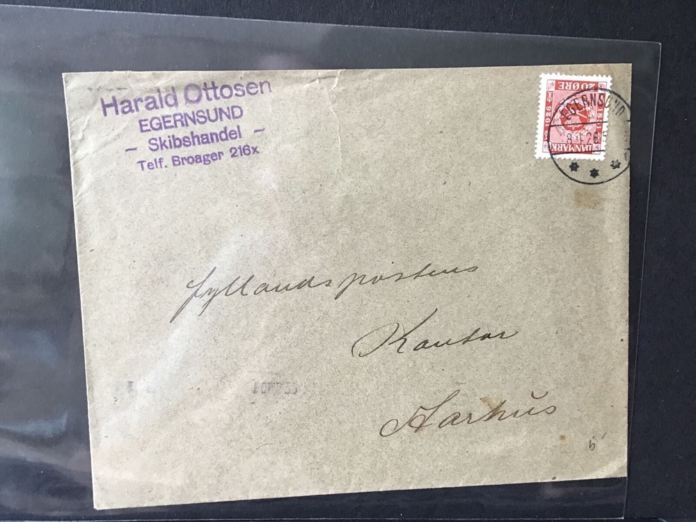 Denmark 1926 - 1929  stamps cover  Ref R28305