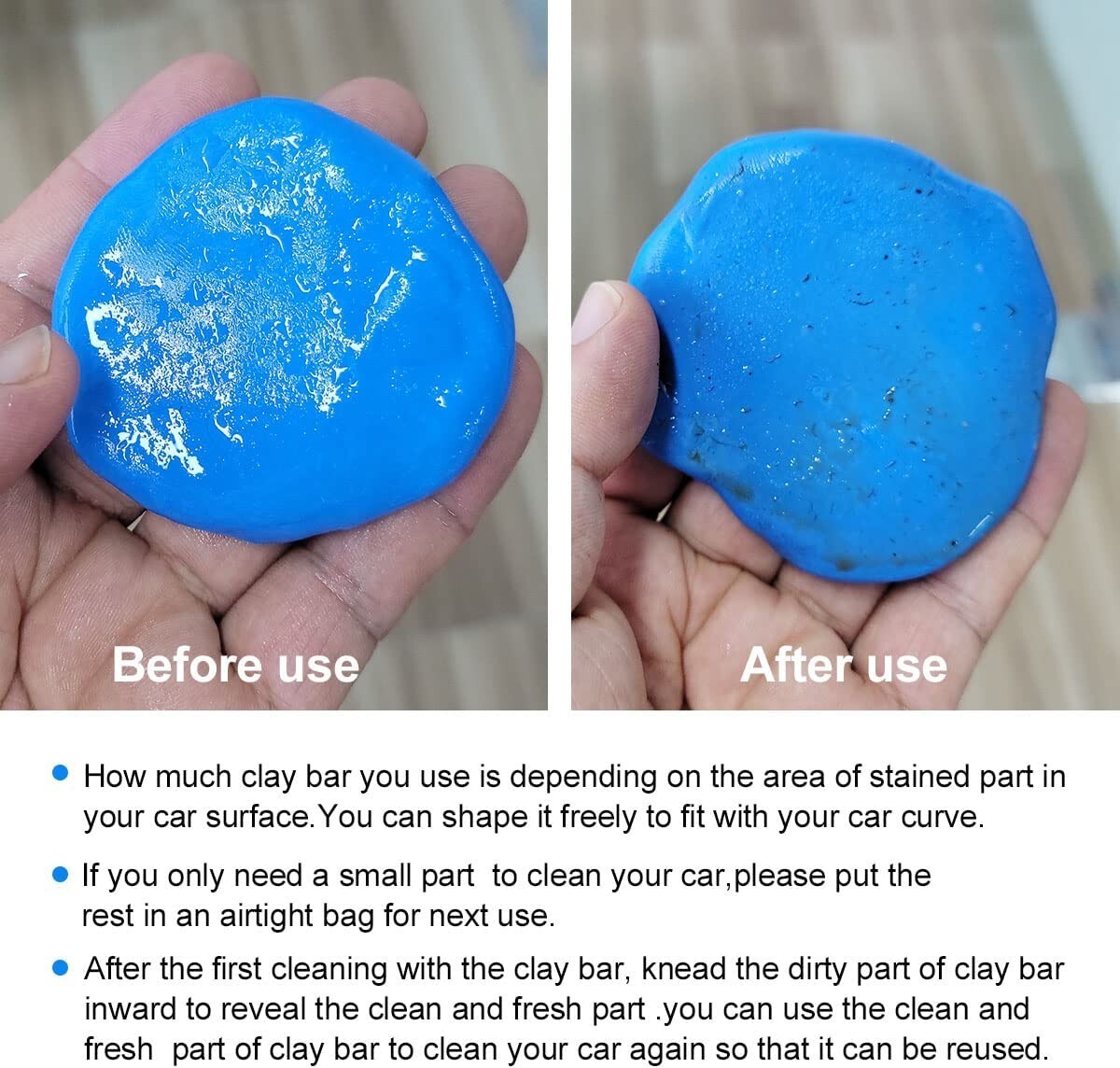 4-Pack Clay Bar Detailing Auto Car Clean Wash Cleaner Sludge Mud Remove Magic