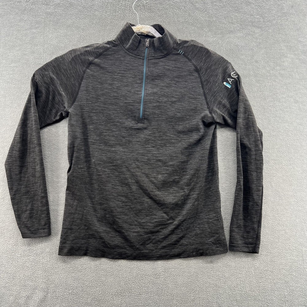 lululemon mens size m silver half zip pullover sweatshirt jacket