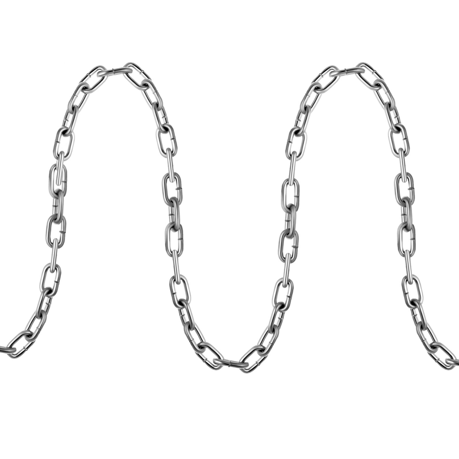 VEVOR 1/4" 100' Proof Coil Chain Zinc Plated Galvanized Towing Guard Rails G30