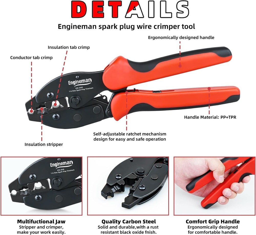 Spark Plug Terminal Crimping Tool Kit 26PCS