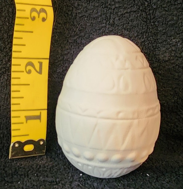 Ready to Paint Ceramic Bisque Decorative Easter Egg