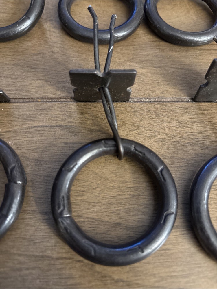 6pcs Vintage Bronze Drop Ring Knobs Pulls Handles for Dresser Drawer