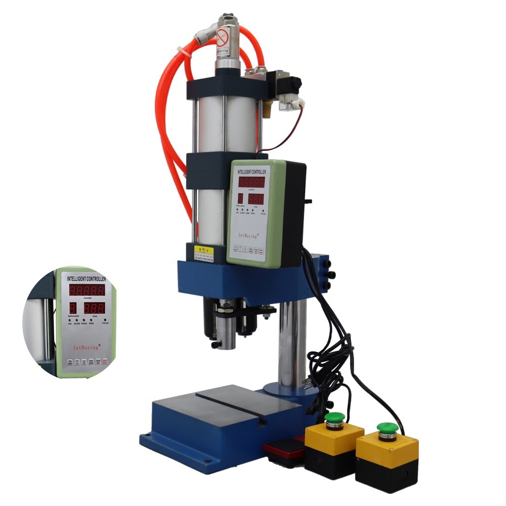 Pneumatic Punch Press 1 Ton Sheet Metal Hole Press Machine W/Display Controller
