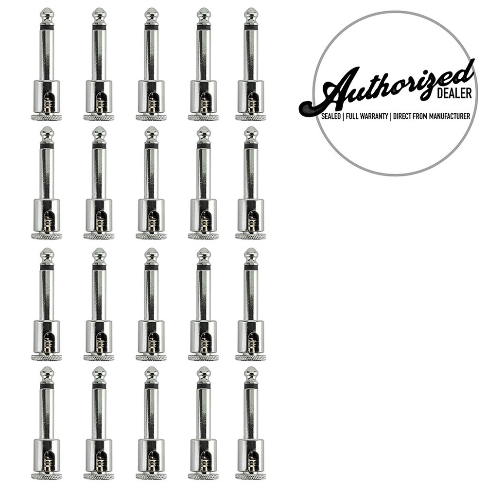 (20 Pack) George L's .155 Right Angle Solderless Cable Plugs