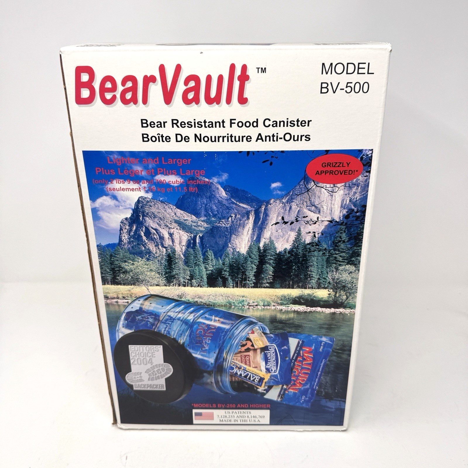 BearVault BV500 Solo Bear Resistant Food Canister New