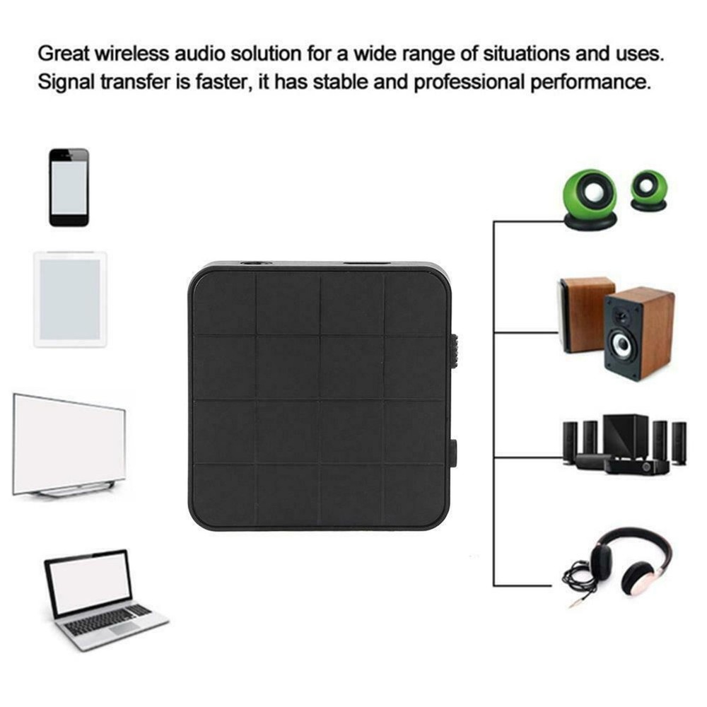 Mini Dual Mode Bluetooth 5.0 Transmitter&Receiver Adapter With 3.5mm Audio Cable