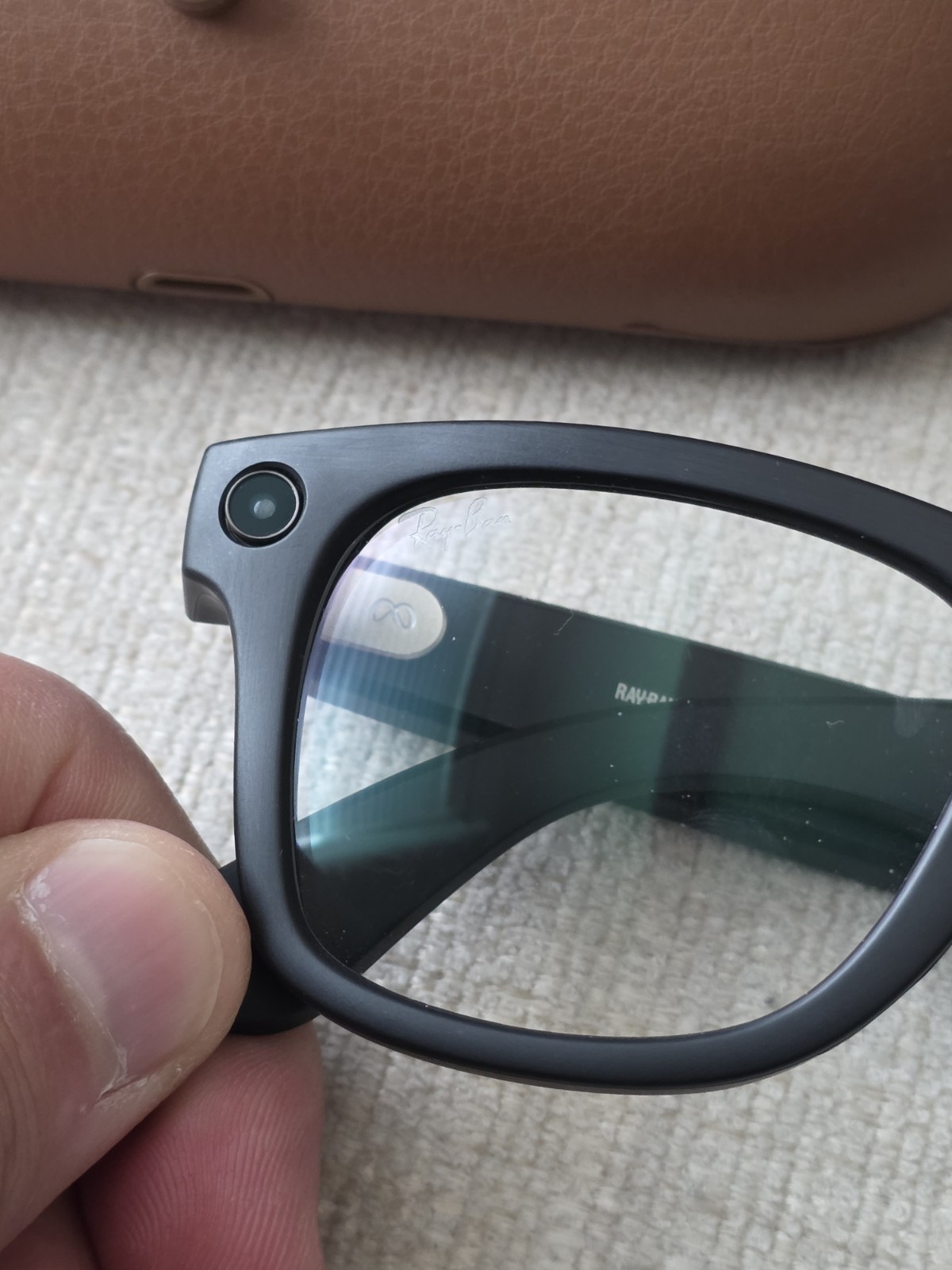 Ray-Ban Meta Wayfarer Gen 1 Matte Black, 50-22 Transitions Green - RW4006 601S1M