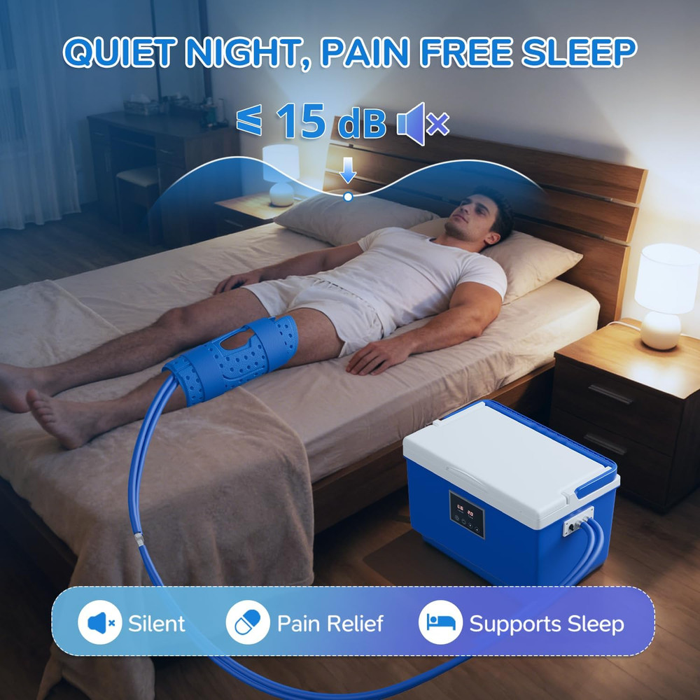 Cold Therapy Machine with Memory Function, Programmable Timer, Wireless Remote &