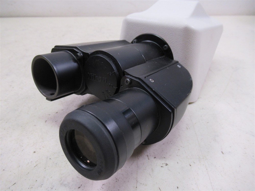 Nikon Eclipse E200 Microscope Binocular Head E2-TB Missing One Eyepiece