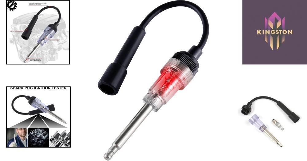 Compact Inline Spark Plug Tester - High-Temperature Resistant & Durable Design