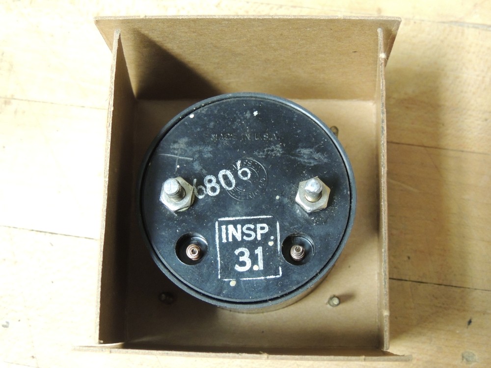 Simpson Model 128 01 Milliamperes Panel Meter in Box