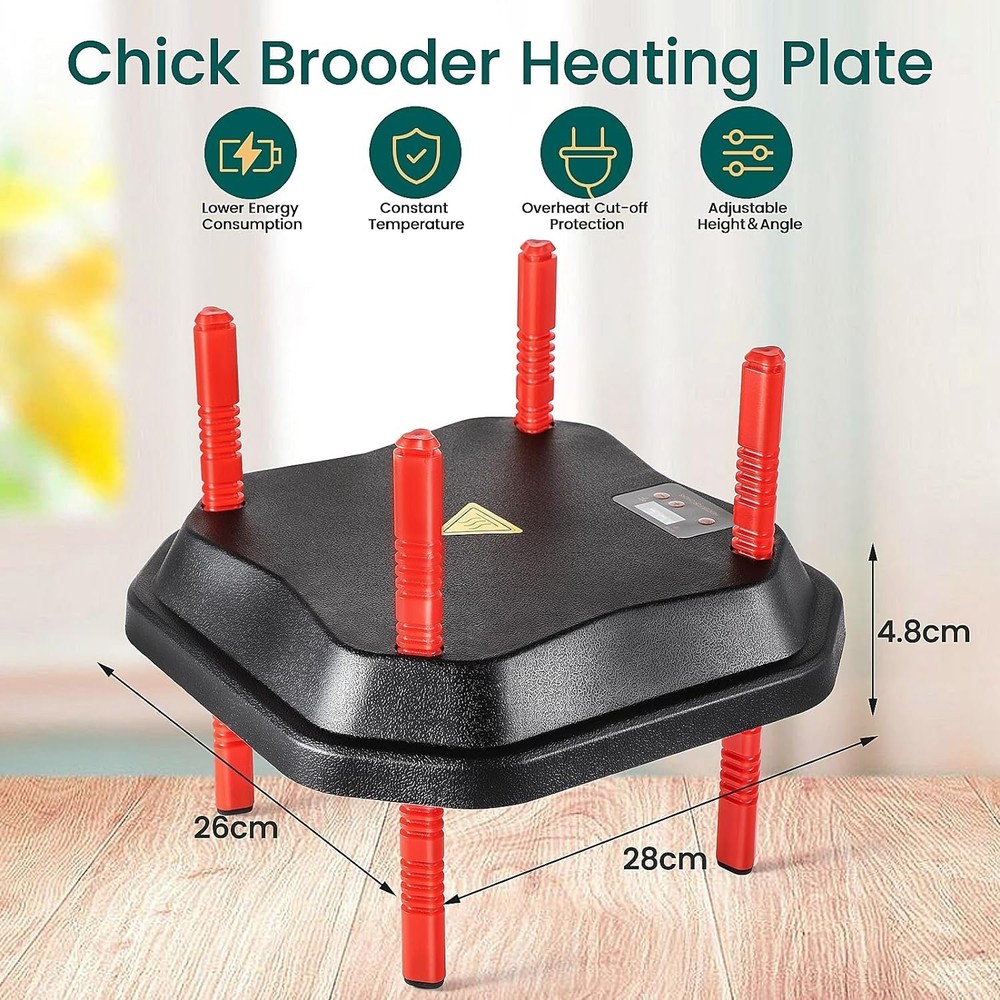 Chick Brooder Heater Plate Chicken Coop Brooder Heating Plate Adjustable Height