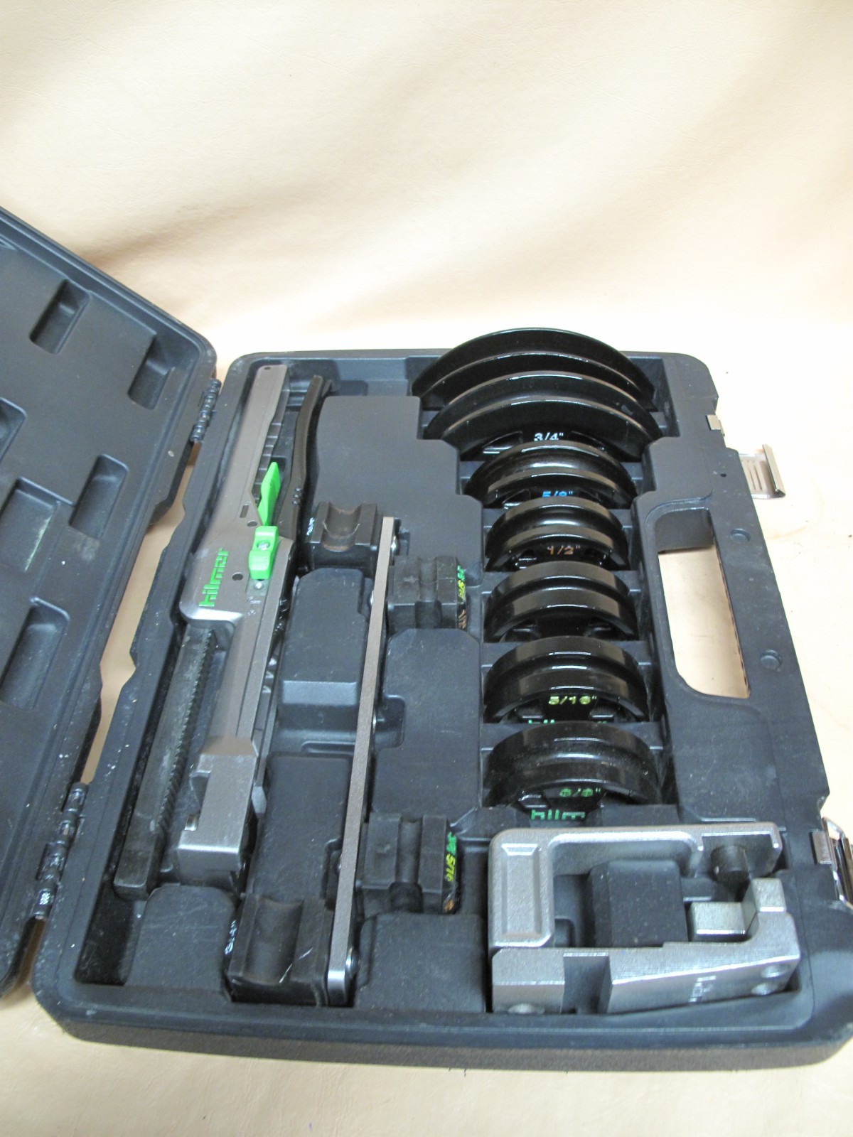 Hilmor compact bender kit w/ reverse bedding attachment for copper