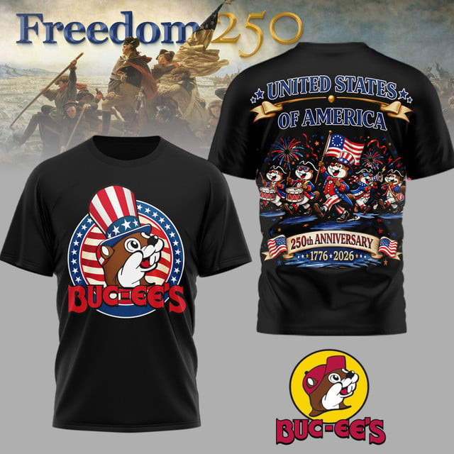 Buc-ees 250th Anniversary America, 250th years of Freedom - All Over Shirt, V01