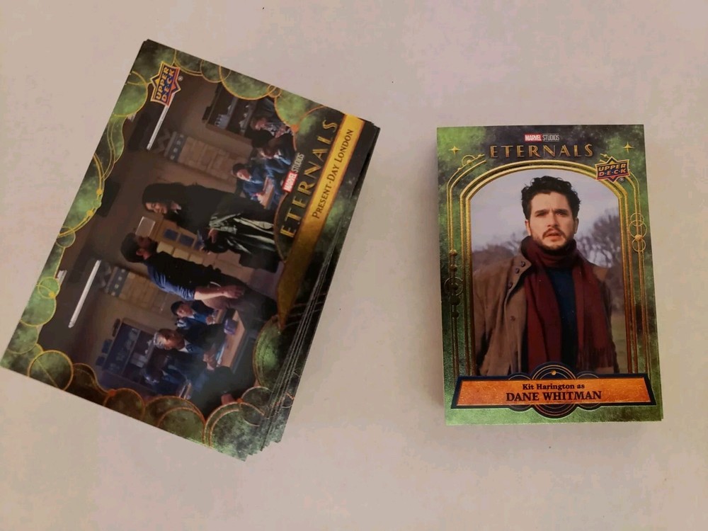 2023 Upper Deck Marvel ETERNALS MCU Complete 100 GREEN PARALLEL Base Set
