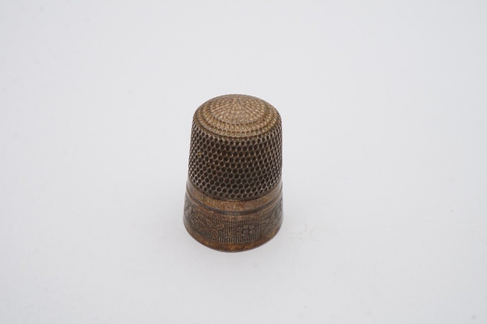 Vintage Sterling Silver Thimble Size 10