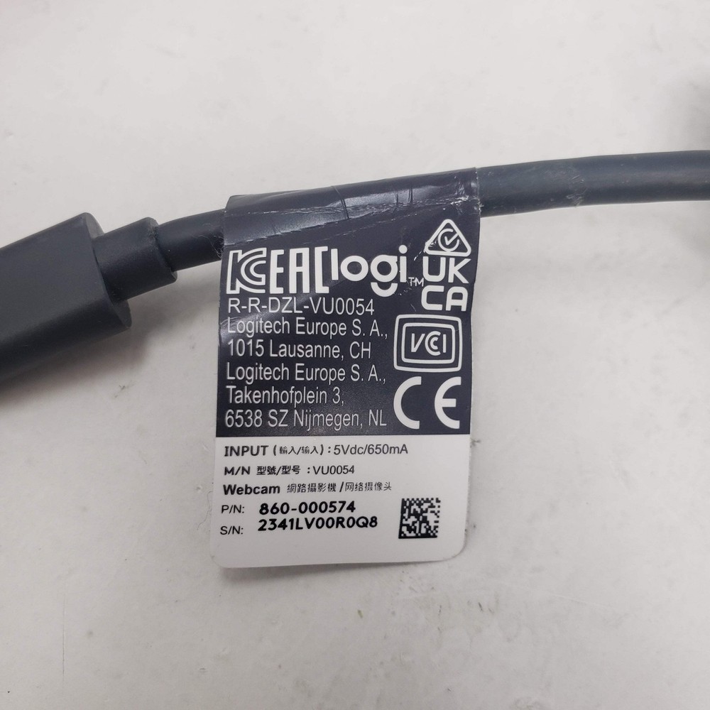 Logitech VU0054 Streaming Webcam Black 860-000574