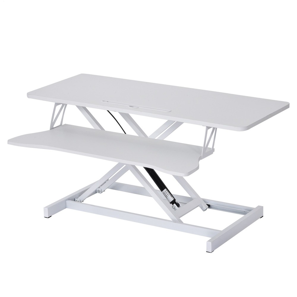 37" Home Office Desk Riser Adjustable Standing Desk Converter Adjustable