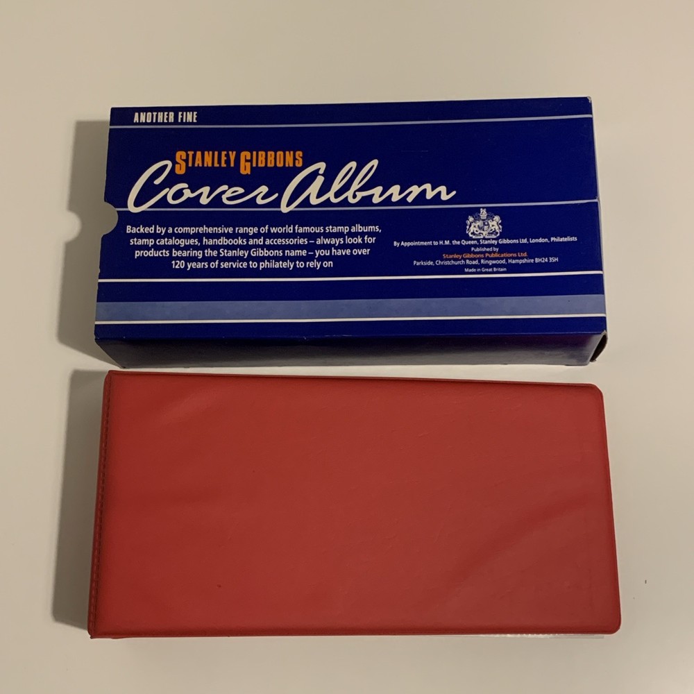 Stanley Gibbons Cover Album Red With 7 Sleeves