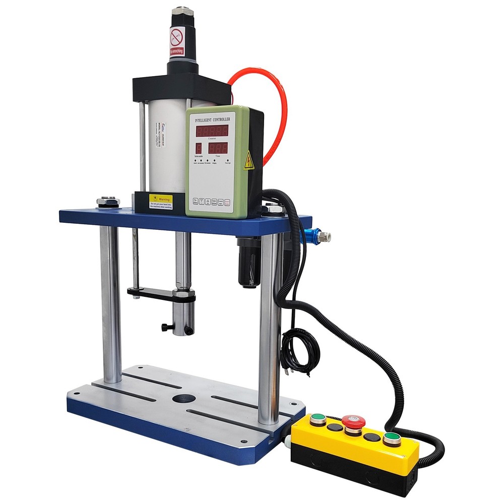 1763Lbs/800Kg Pneumatic Punch Press Machine w/Controller Dual Columns Two Boards