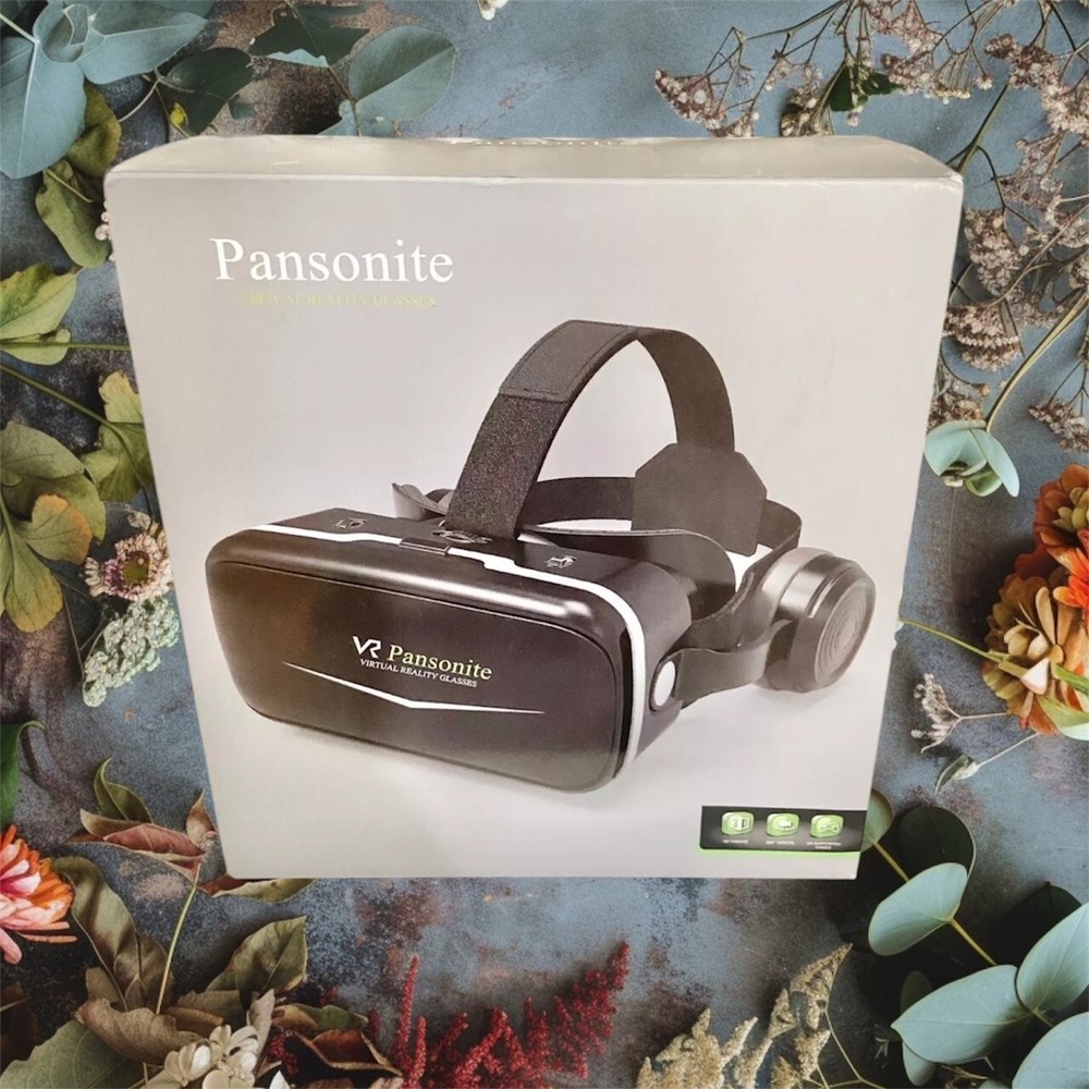 Pansonite VR Headset with Remote Control 3D Glasses Virtual Reality Headset w...