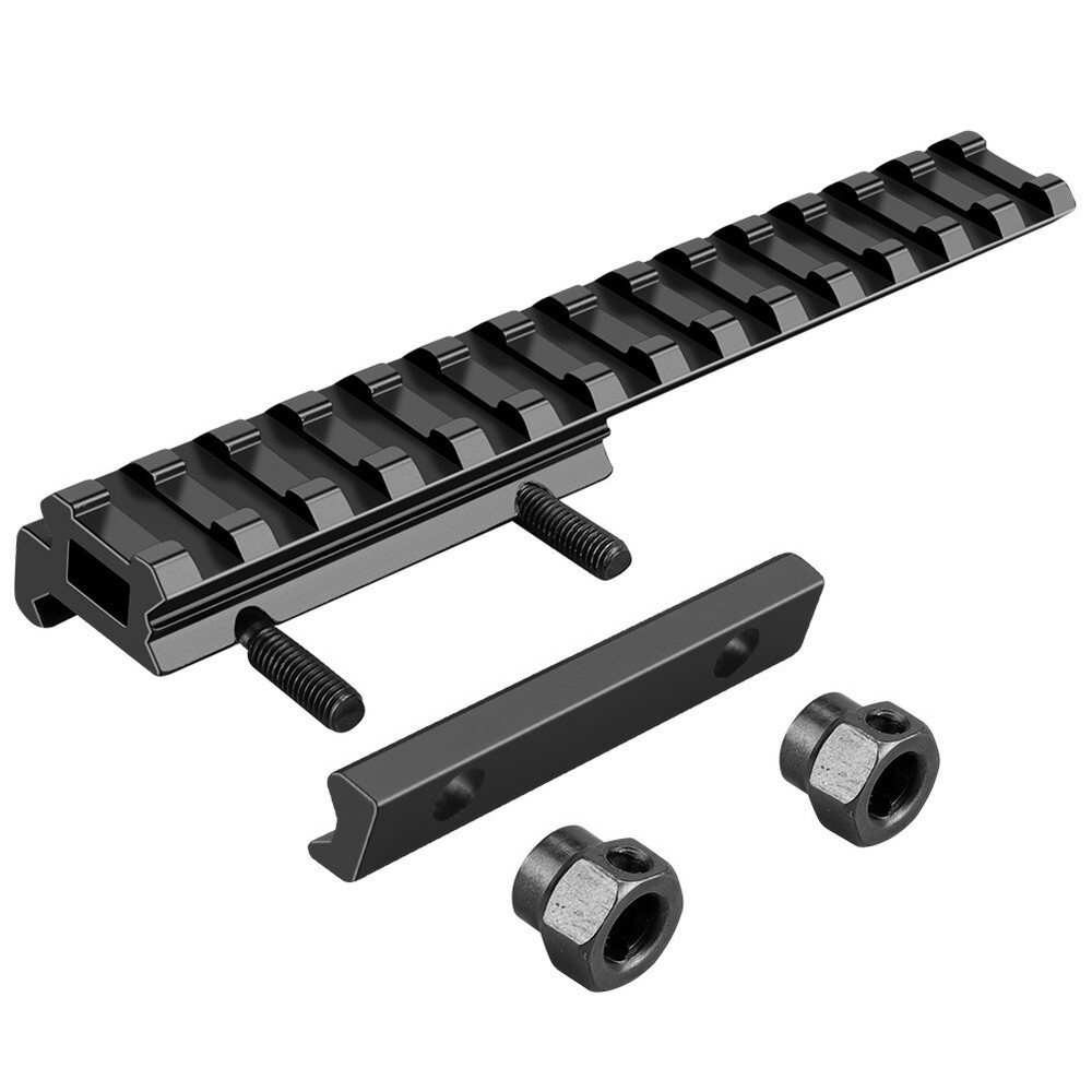 20mm to 20mm Riser Mount Picatinny Weaver Rail Scope Extension Riser Base Mount