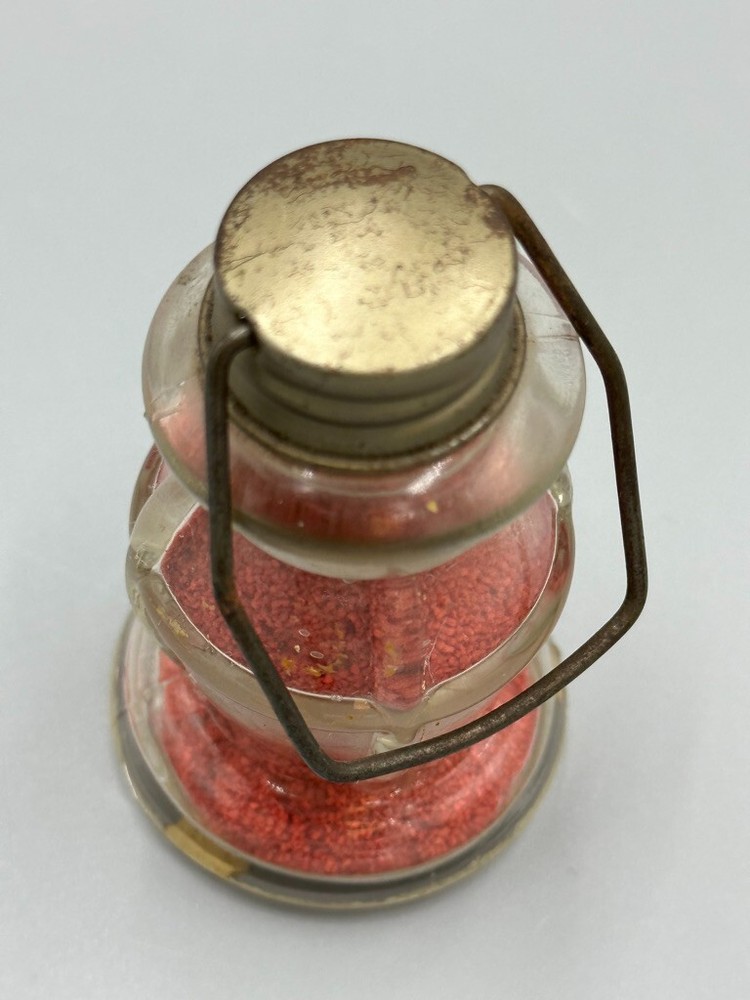 Vintage Stough LANTERN Figural Glass CANDY CONTAINER A&E 392