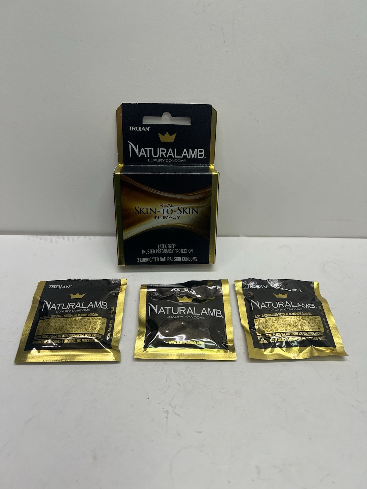 HTF Trojan Naturalamb Lubricated Lambskin Luxury Condoms Exp 2030 B2+G 10% Off