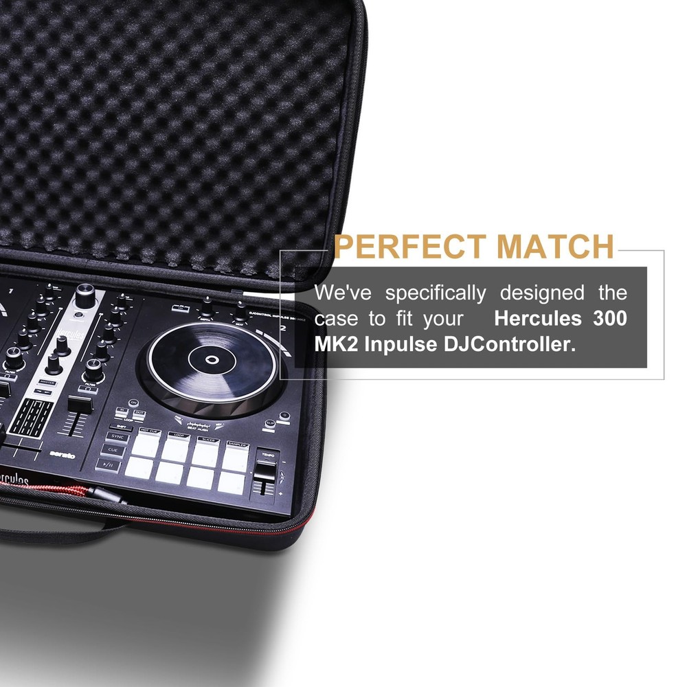 LTGEM DJ Controller Case for Hercules DJControl Inpulse 300 MK2