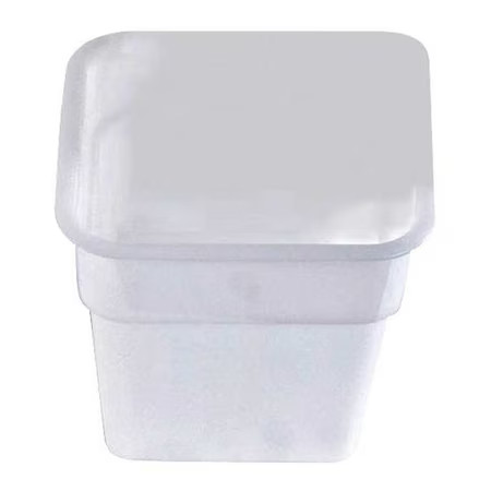 Crestware Sqw12 Stackable Square Container, White, Polyethylene