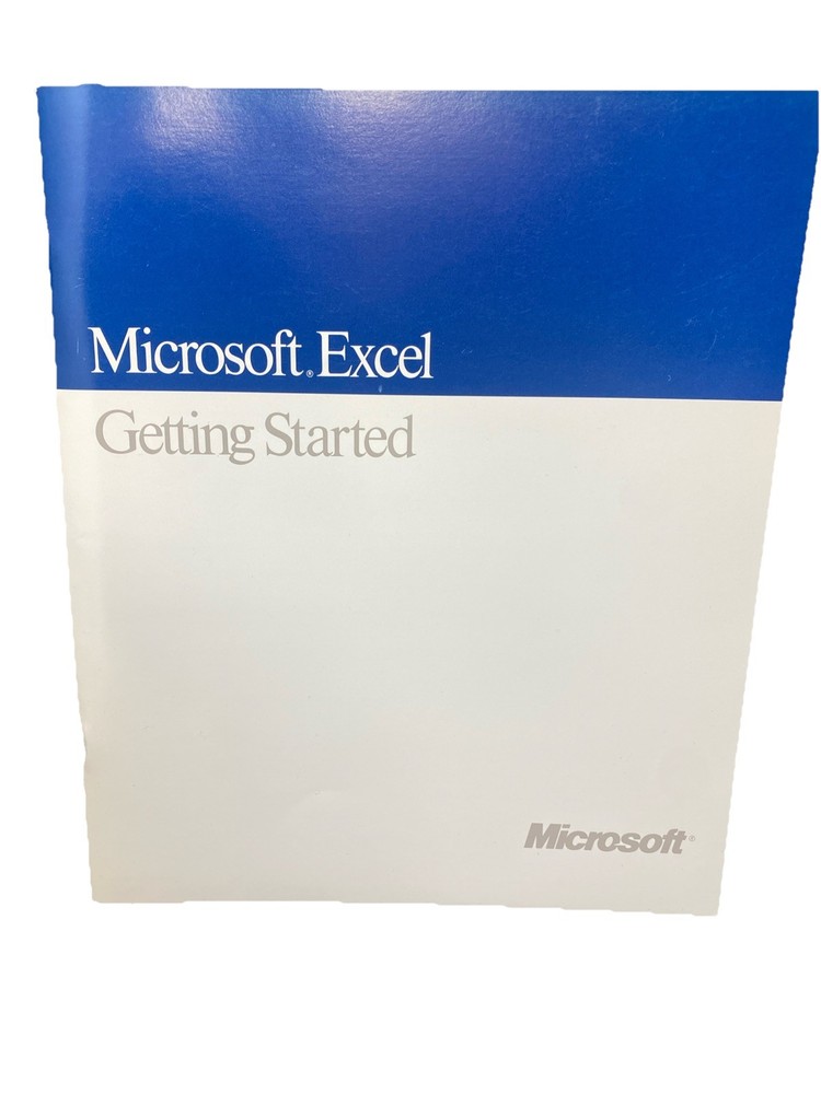 5 Vintage Microsoft Excel 3.0 Books: Quick Reference, User Guide Plus More