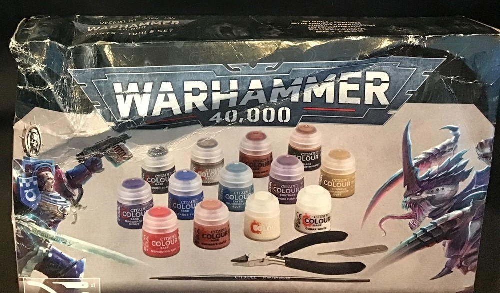 Warhammer 40K ~ Paints and Tools Set ~ New ~ OEJ
