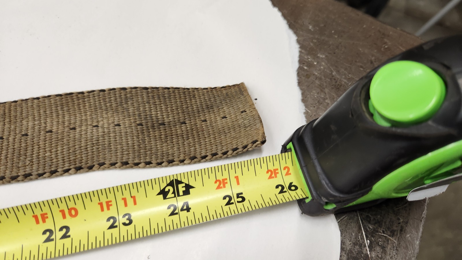 Ridgid No. 5 Adjustable Strap Pipe Wrench, 26" Strap w/Previous Owner Etchings