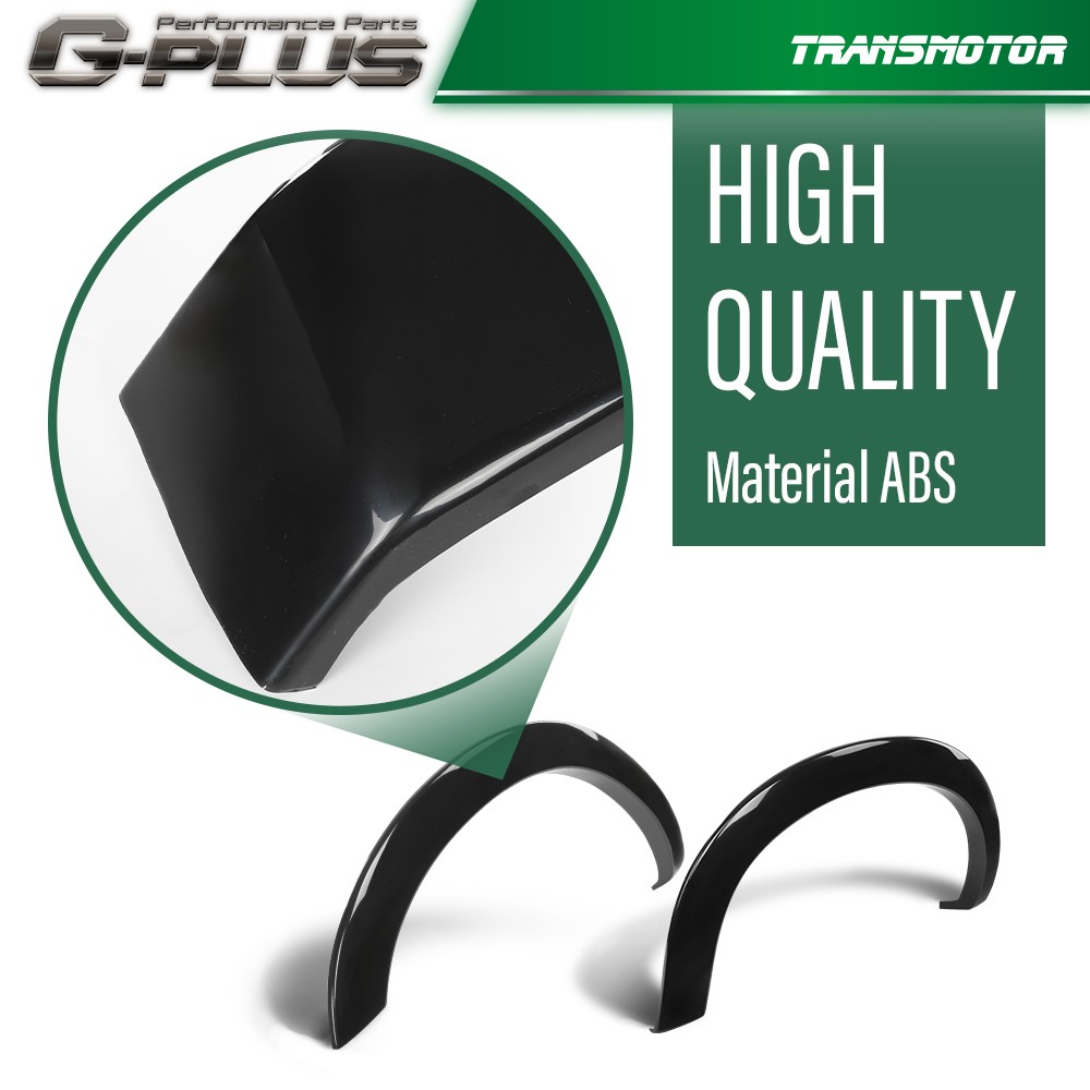 Fit 2011-2016 Ford F-250 / 350 Factory Style Smooth Black Fender Flares Set of 4