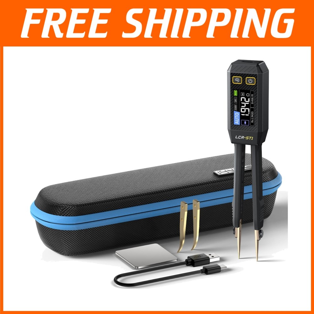 Smart ESR Meter Tweezer Tool with Auto Component Recognition