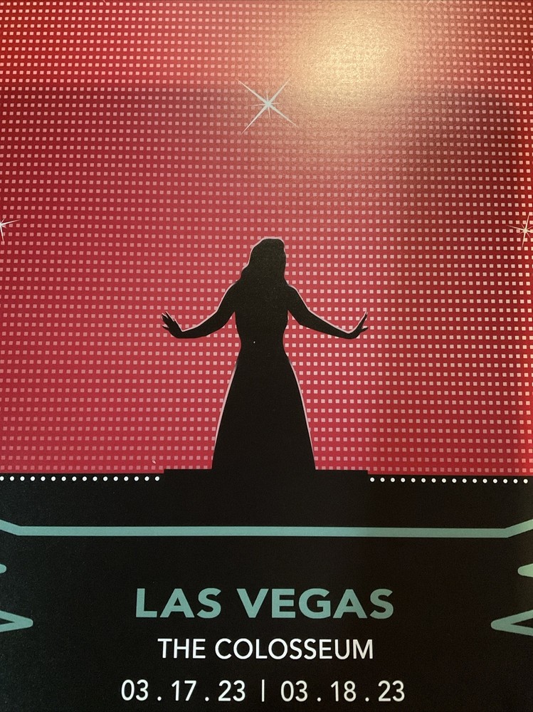 Weekends with Adele 2023 Concert Poster Caesars Palace Vegas Colosseum 3/17-3/18