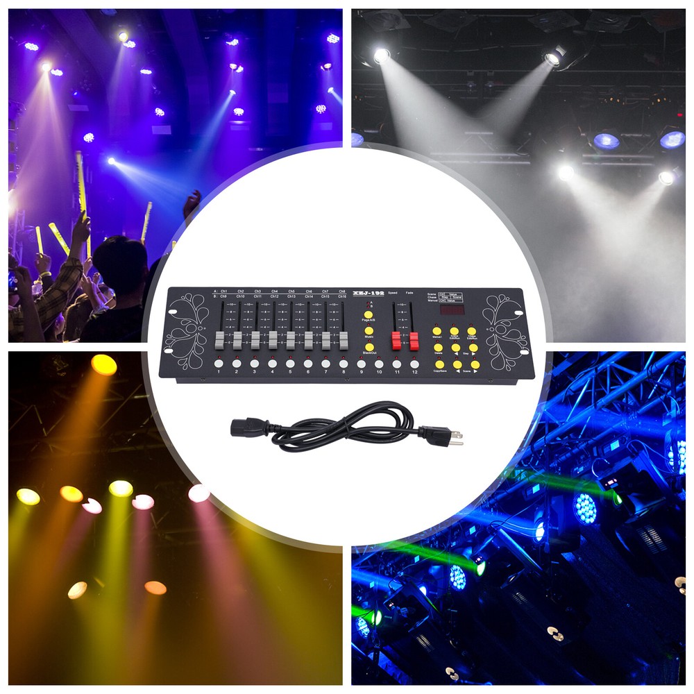 DJ DMX 512 192 Channels Operator Console Controller Stage Lighting DJ Party US