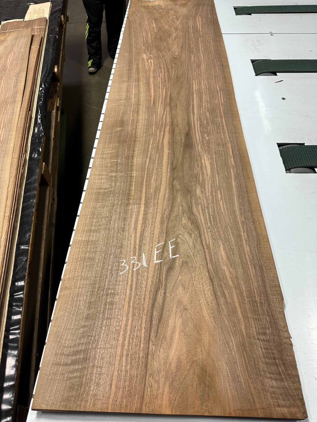 WIDE European Walnut Raw Wood Veneer 2 sheets 82'' x 20'' 331EE