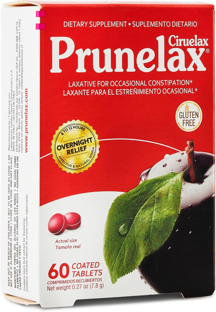 Ciruelax Regular Strength Laxative Mini Tablets - Overnight Relief for Occasiona