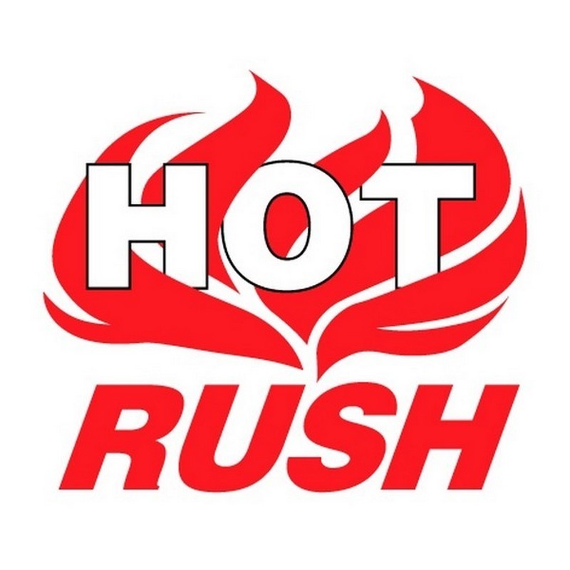 6" x 6" Hot Rush Labels (500 per Roll)