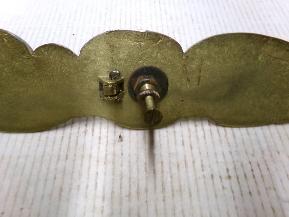 Vintage Ornate 19 1/2" Large Door Handle Pull Solid Brass