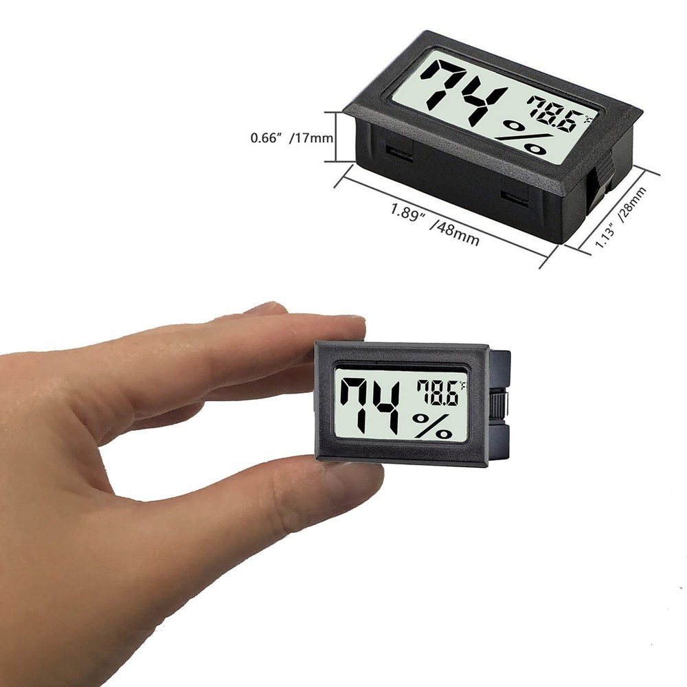Compact Digital Thermometer & Hygrometer Set for Accurate Indoor Climate Control