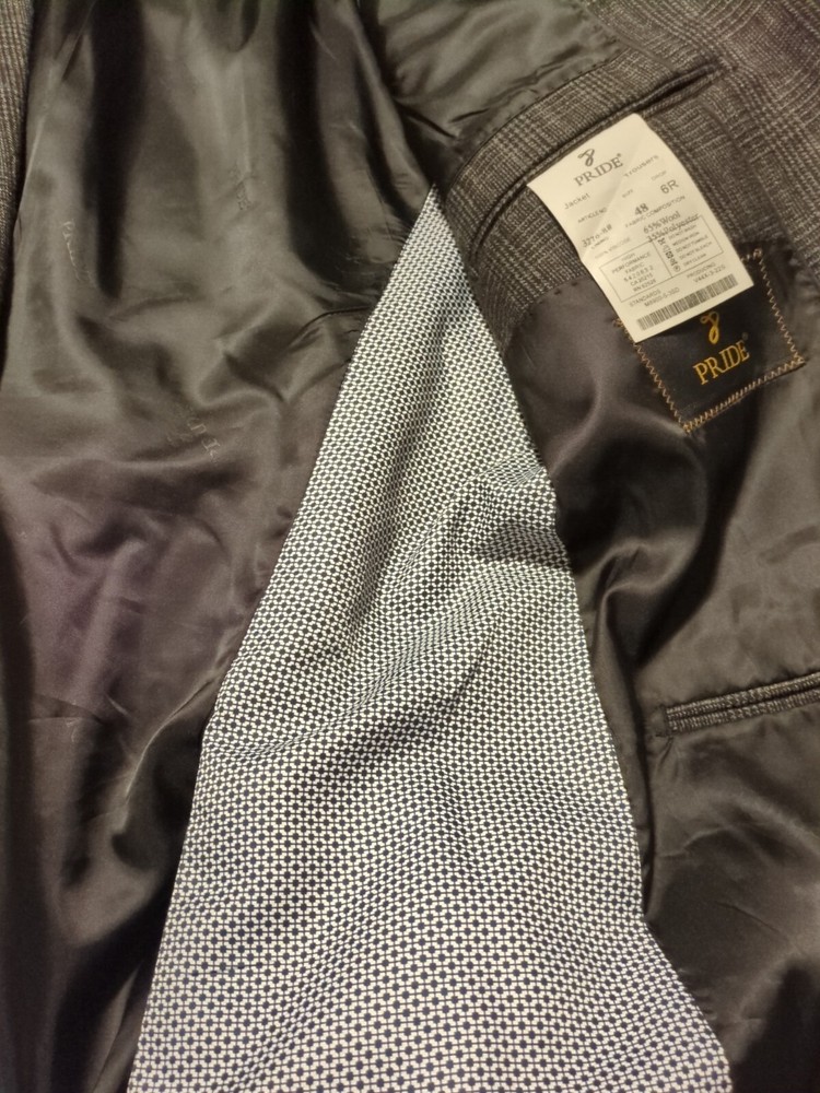 Pride Plaid Wool Blazer Jacket Men's