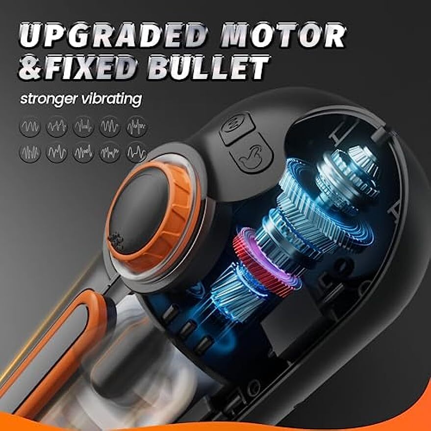 Automatic Male Masturbator Cup Thrusting & Sucking Vibrating Heating Lubricants