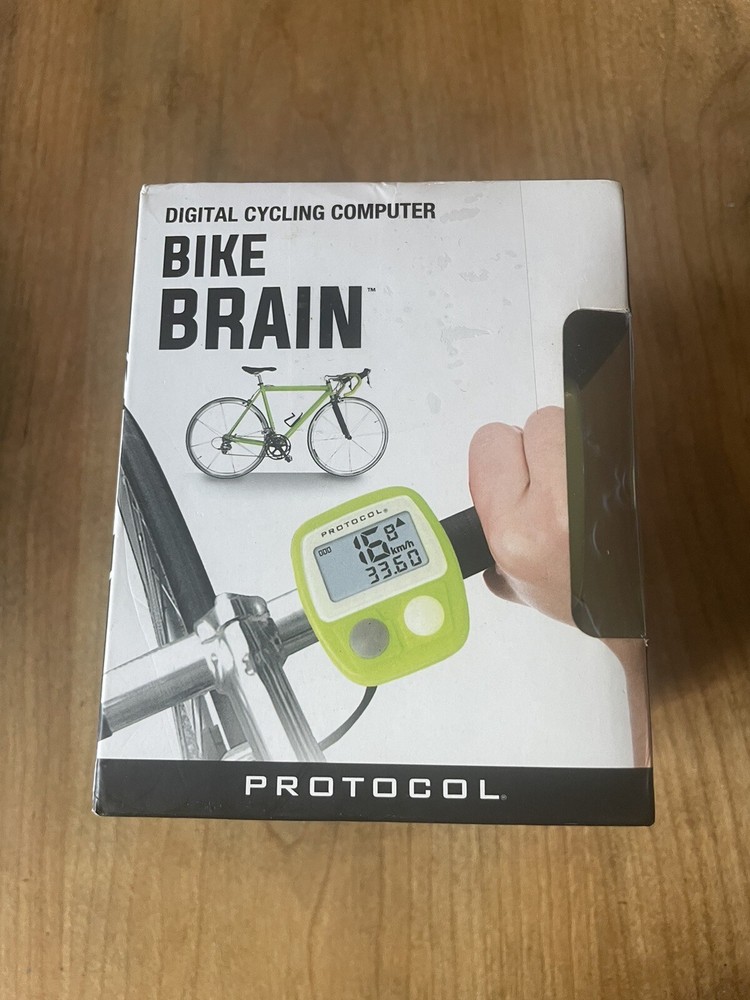 Protocol Bike Brain Digital Cycling Computer Tracks Speed & Distance