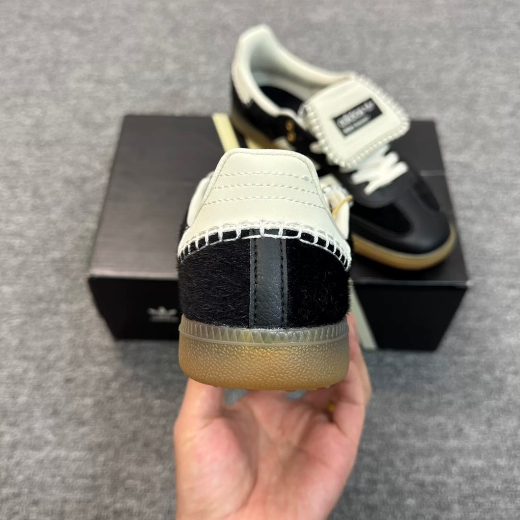 Black WALES BONNER x adidas originals Samba Pony Tonal for US Men's Shoes