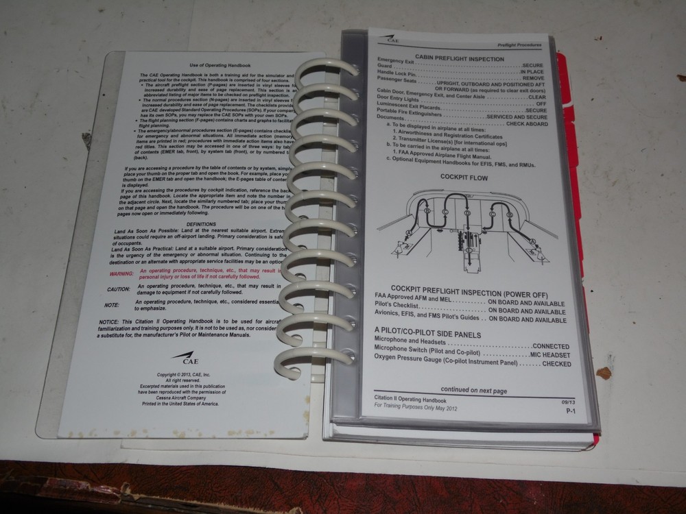 CAE Citation II Operating Handbook 2013