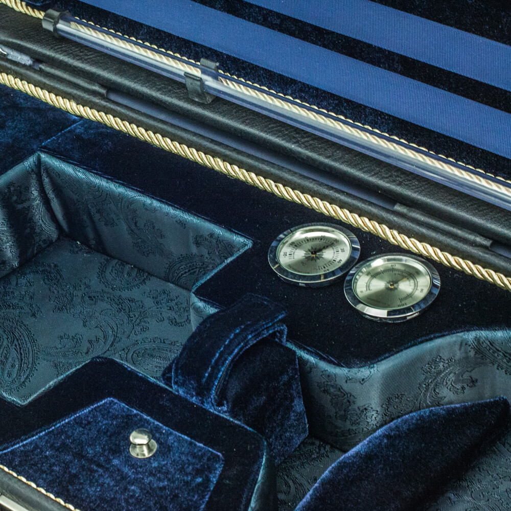 Luxury Euro-Style Solid Wood 4/4 Violin Case Oblong