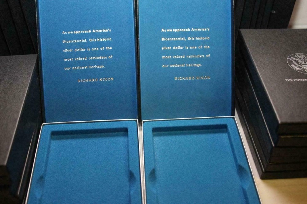 GSA BLACK MORGAN DOLLAR BOX, IN PRISTINE CONDITION